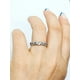 thumbnail image 4 of Anillo Pila Plata 925 Corazones Zirconia Compromiso Apilable Talla 6, 4 of 8