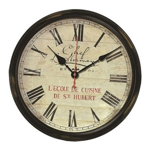 Genérico - Reloj Redondo Con Números Romanos, Reloj De Pared Colgante Para Comedor, Dormitorio, Oficina