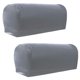 thumbnail image 1 of 2 unids antideslizante cuero de la PU estiramiento muebles sofá reposabrazos cubre gris, 1 of 5