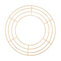 Bothyi - Marco De Corona De Alambre, Anillos De Corona Redondos Para Manualidades Diy, Suministros Para Vacaciones, Bodas, Dorado, 35Cm