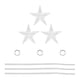thumbnail image 1 of Adornos De árbol De Navidad, Colgantes Transparentes Para Decoración De Interiores, Corona Navideña, Estrella, 3 Uds., 1 of 3