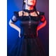thumbnail image 4 of Vestido Merlina Adams Disfraz Fiesta De Noche Niñas Gótico, 4 of 8