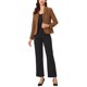 thumbnail image 2 of INSPIRE CHIC Blazer de Trabajo para Mujer con Cuello de Solapa, Chaqueta de Manga Larga, Traje Blazer, Camel Oscuro M, 2 of 6
