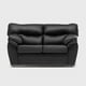 thumbnail image 1 of Sofa Zeus 2C PU Negro, 1 of 3