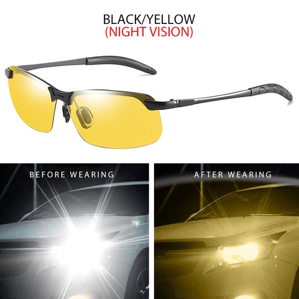 Vintage Photochromic Sunglasses for Men and Women - Perfect for Night Vision, Driving, Fishing, and Outdoor Activities