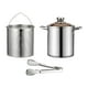 thumbnail image 1 of Olla De Acero Inoxidable Para Hervir, Utensilios De Cocina, Fondo Reforzado, Olla Para Hervir Mariscos Con Abrazadera, 1 of 5