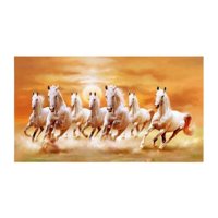 Magideal - Cuadro De Siete Caballos, Impresión En Lienzo, 7 Caballos Corriendo, Pintura, Decoración De Pared, Adorno, Póster De Animales, Pintura, Imagen Para Sa S