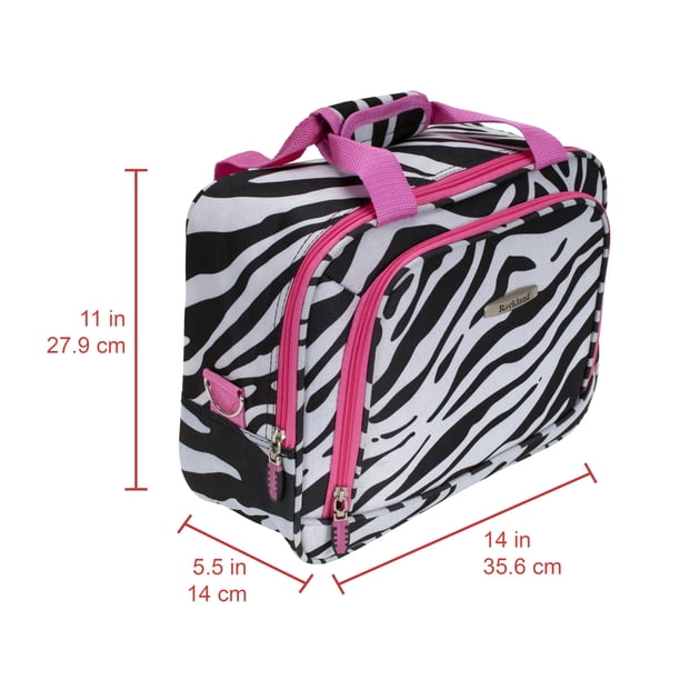 Juego de equipaje Rockland Fashion Softside Upright Pink Zebra, 2