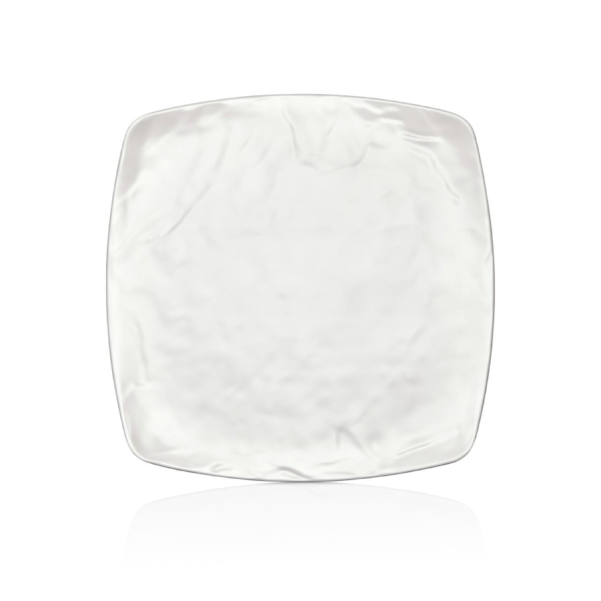 Kulsan - Plato Melamina Cuadrado Blanca 27 Cm Línea Carre