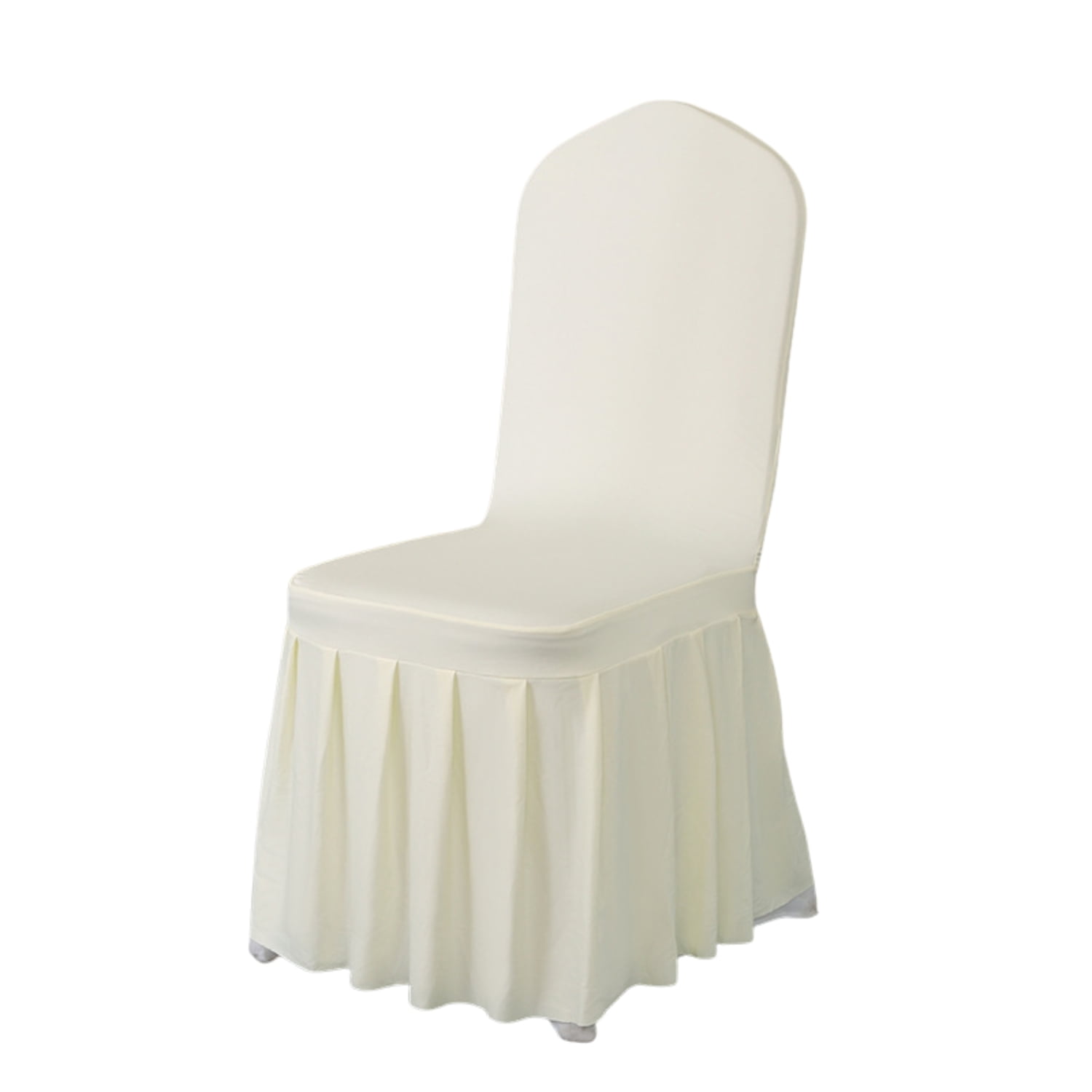 Crusec - Pack 4 Funda Plisada Sillas Eventos Hoteles Fiestas Bodas