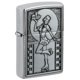 thumbnail image 1 of Bolsillo cromado cepillado con emblema de camarera Zippo Roller, más ligero, 1 of 6