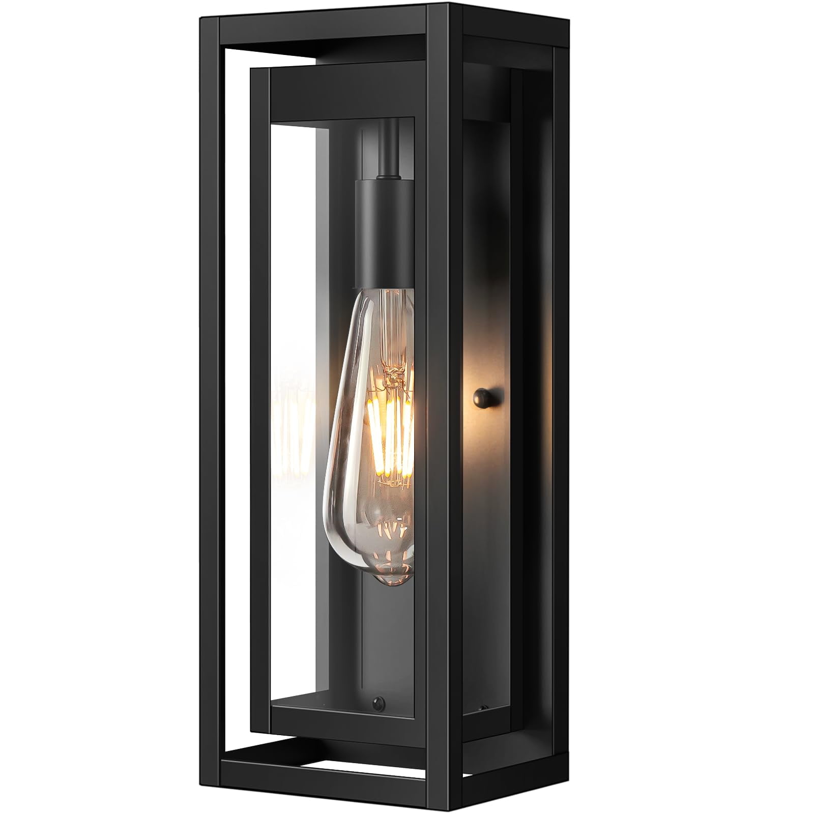 Luminaria Para Exterior Slypadan 38 Cm Negro Mate Impermeable