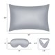 thumbnail image 5 of REGALWOVEN 1 Pcs Funda de Almohada Transpirable con Sobre, Fundas de Almohada de Satén para Cabello y Piel Gris Oscuro Queen, 5 of 7