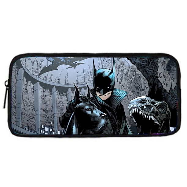 Super B-BatmanS-Logo 3 pcs set Child School Backpack with Lunch Bags ,Pencil Bags ,School Bags for Boys Girls Best Gift