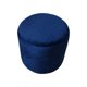 thumbnail image 2 of Pouf Redondo Felpa Azul Marino, 2 of 3