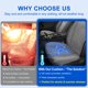thumbnail image 4 of Juego de 2 cubre asientos de coche Qinlive gris ventilado, 4 of 9