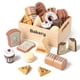 thumbnail image 1 of Juego de comida Kienvy Bakery de madera de Play Kitchen, 10 unidades, para niños, 1 of 7