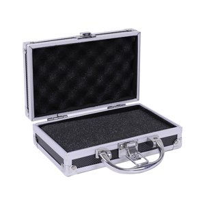 Magideal - Estuche Para Micrófono, Estuche Rígido Para Micrófono De Aleación De Aluminio, Herramienta De Cabello Duro Para Lentes, Tarjeta De Sonido, Micrófono,
