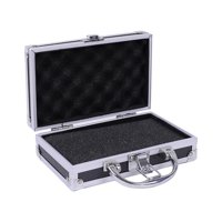 Magideal - Estuche Para Micrófono, Estuche Rígido Para Micrófono De Aleación De Aluminio, Herramienta De Cabello Duro Para Lentes, Tarjeta De Sonido, Micrófono,