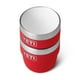 thumbnail image 3 of Vaso YETI Rambler, apilable, acero inoxidable, 120 ml, 2 unidades, color rojo, 3 of 3