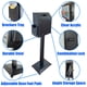 thumbnail image 5 of Buzón de sugerencias de pie Plugsharge con cerradura, 5 of 9