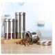 thumbnail image 3 of Set 3 Frascos Vidrio Almacenadores Cocina - Café/azúcar/té, 3 of 4