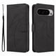 thumbnail image 1 of Funda tipo cartera con tapa para Google Pixel 9 Pro XL con tarjetero, soporte y cubierta magnética Negro, 1 of 5
