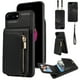 thumbnail image 1 of Stylish & Secure Wallet Case for iPhone 14/13/12/11 Pro Max/XR/XS Max/SE 2020 - RFID Credit Cards Holder, Zipper Leather Case With Wrist Strap & Handbag Case, 1 of 3