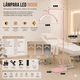 thumbnail image 3 of Lampara Led Media Luna Estética Para Pestañas Cejas Hogar Rosada, 3 of 3