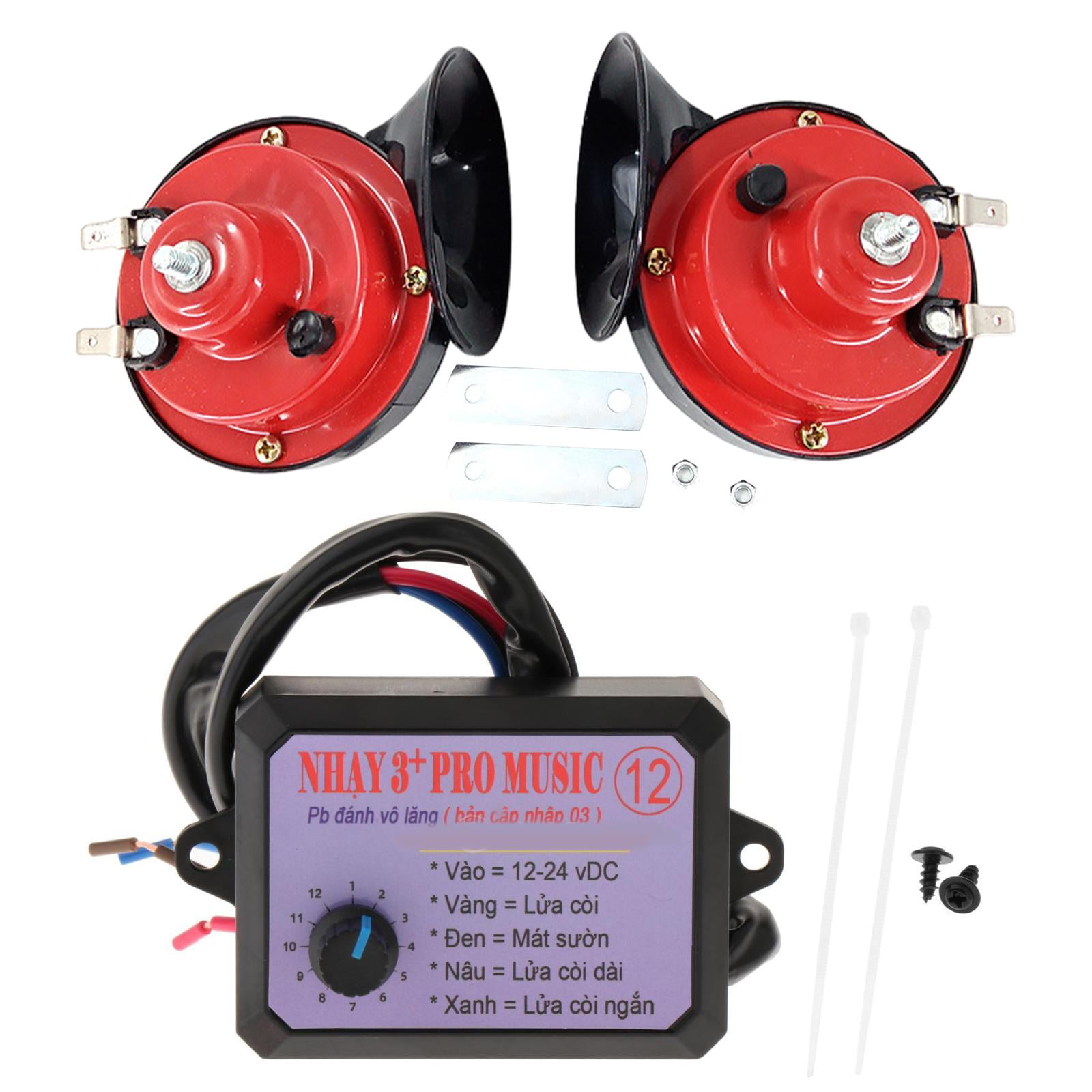 Magideal - Controlador De Bocina Eléctrica Para Furgoneta Y Coche, Caja De Control, Accesorios Para Vehículos, Unidad De Control Universal De Repuesto Duradera,