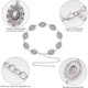 thumbnail image 3 of Topbuti Western Oval Concho Chain Belt for Women Metal Waist, 3 of 3