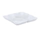 thumbnail image 3 of Plato De Aperitivo, Plato De Comida, Bandeja Dividida Para Servir Dulces, Postres, Color Blanco, 3 of 3