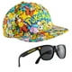 thumbnail image 1 of Gorra de béisbol Pokémon para niños y niñas, gorra de pescador para niños, unisex, Pikachu, correa ajustable, accesorios de verano (conjunto de múltiples gorras y gafas), 1 of 2