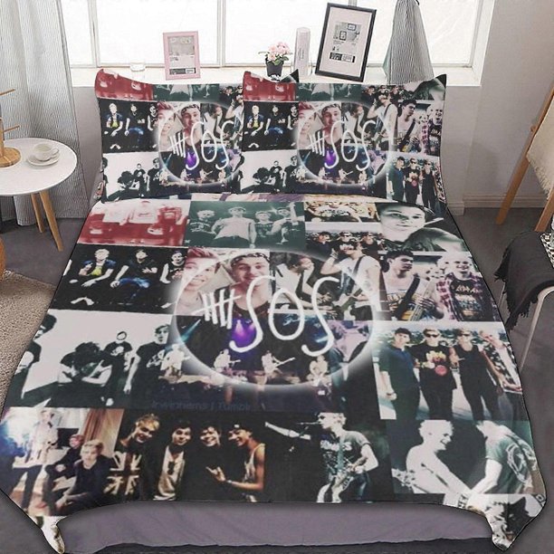 Seconds Of Summer3 Pieces Bedding Se Soft Comforter Se Decor Bedroom Gif