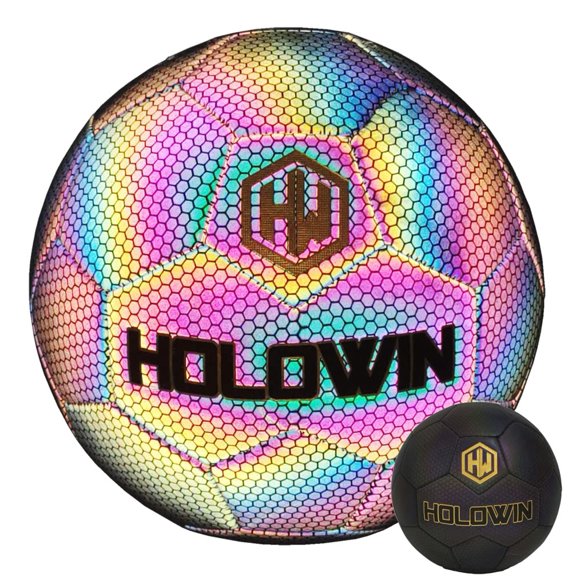 Balón de fútbol HW HOLOWIN tamaño 5 holográfico reflectante