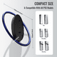 thumbnail image 5 of Soporte metálico vertical con base antideslizante compatible con la consola PlayStation 5 Slim/Pro - Soporte portátil para consola de juegos PS5 Host-Negro Azul, 5 of 9