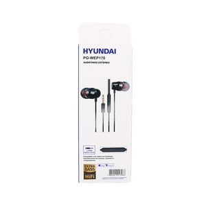 Audífono Con Cable Color Negro Hyundai