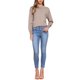 thumbnail image 2 of INSPIRE CHIC Suéter de Manga Larga para Mujer Cuello Redondo Básico Jersey de Punto XL Caqui Marrón, 2 of 6