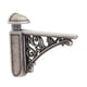 thumbnail image 2 of Soporte De Estante De Vidrio De Repuesto Estilo Barroco Para Montaje En Pared Para Baño, Color Plata Antigua, 2 of 5