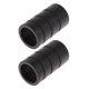thumbnail image 5 of 1 par cortina decorativa polo / varilla finials extremos cabezas 22mm cilindro negro, 5 of 5