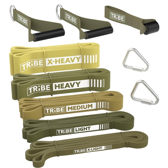 Set de bandas de resistencia Tribe Lifting Long para hombres y mujeres