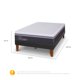 thumbnail image 3 of Cama Europea Curve Ortopedic Advance 1.5 Plaza Base Normal, 3 of 10