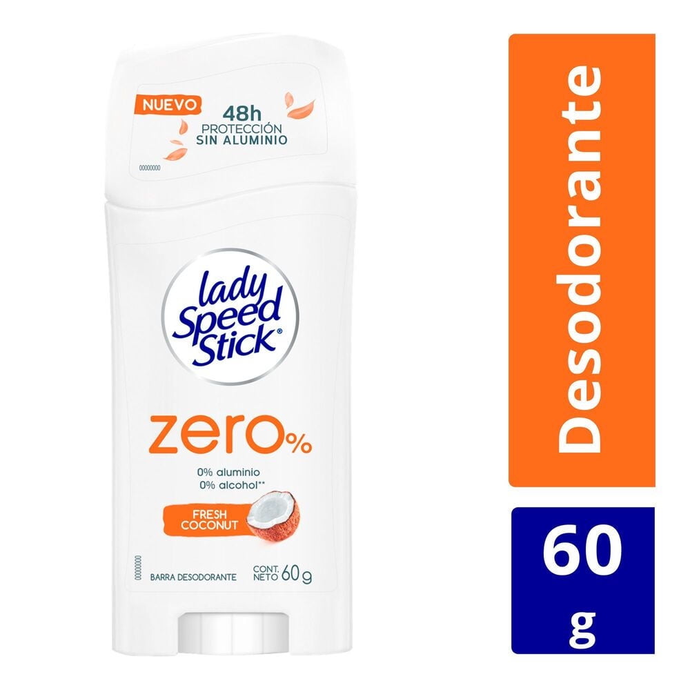 Lady Speed Stick - Desodorante En Barra Zero% Coconut