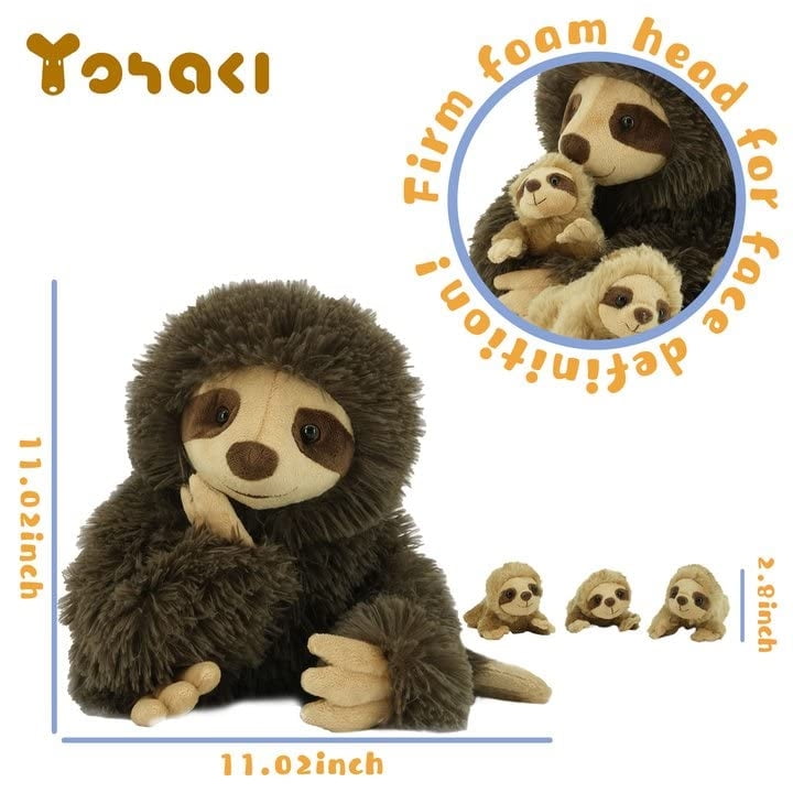 Peluche De Perezoso Yohaki Marrón 10.2