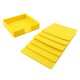 thumbnail image 3 of tazas cuadradas bebidas taza de silicona sostenedor de alfombrilla de té tazas taza conjunto amarillo, 3 of 5
