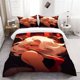 thumbnail image 1 of 3pcs Red Dress Golden Hair Phantom Pattern Bedding Set Soft and Comfortable Bedding Set, 1 of 5