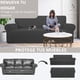 thumbnail image 4 of Funda Sillon Cubre Sofa Medida Ajustable 2 Cuerpos Anti Gatos Az, 4 of 9