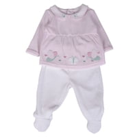 Conjunto Bebé Niña Rosado Pillin