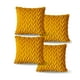 thumbnail image 3 of Set De 4 Fundas De Cojines Diseño Espiga 45cm X 45 Cm Amarillo, 3 of 4