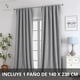 thumbnail image 2 of Cortina 100% Blackout 1 Paño 230 x 140 Lino Termica Roller Az, 2 of 9